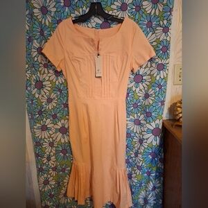Gown Town dress, size S , color apricot. NWT.